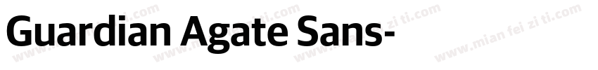 Guardian Agate Sans字体转换